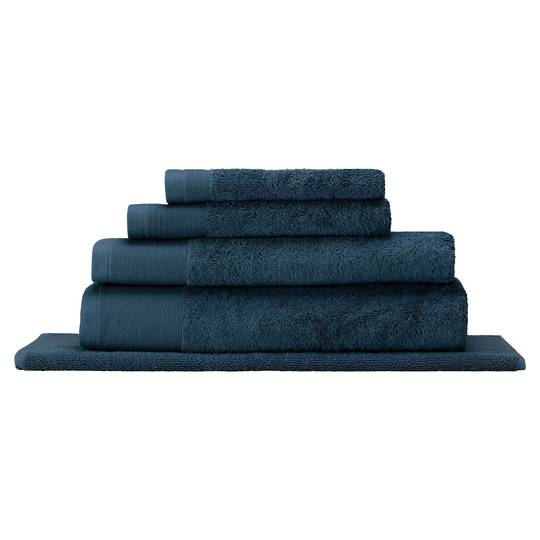 Seneca - Vida Pure Organic Cotton Towels - Face Cloths, Hand Towels, Bath Mats and Bath Sheets - Navy